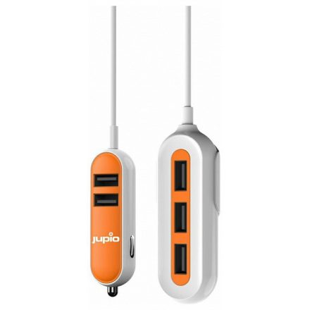 Jupio szivargyújtós USB töltő 5db kimenettel 12-24V