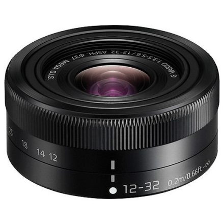 Panasonic Lumix G Vario 12-32mm f/3.5-5.6 Asph. Mega O.I.S. (fekete) (használt)