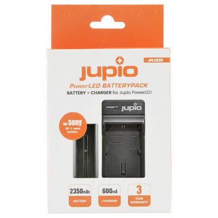 Jupio PowerLED akkumulátor szett (Sony F550 akkumulátor+töltő) (JPL0550)
