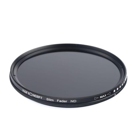 K&F Concept Slim vario ND 2-400 változtatható szürkeszűrő (62mm)