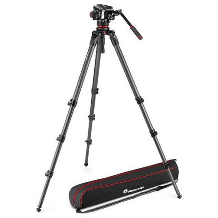 Manfrotto 504x fluid videó fej 536 karbon szimpla lábú állvánnyal (MVK504XCTALL)