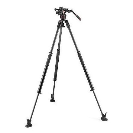 Manfrotto Nitrotech 612 fej + 635 Fast karbon állvány, szimpla láb (MVK612SNGFC)