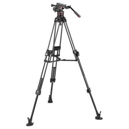 Manfrotto Nitrotech 612 fej + 645 Fast karbon állvány, k.terp ikerláb (MVK612TWINFC)