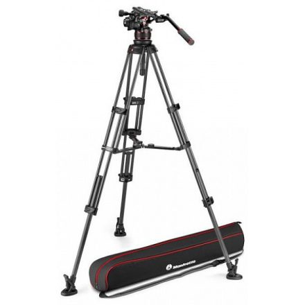 Manfrotto Nitrotech 612 & CF Twin MS video fej + karbon állvány