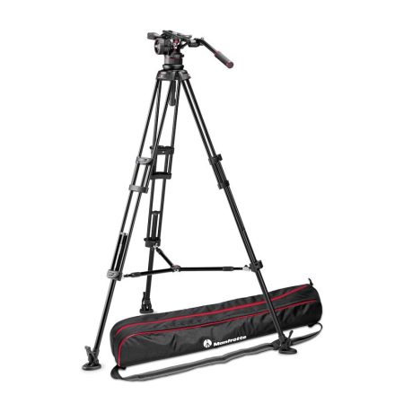 Manfrotto Nitrotech N12 videó fej + 545B állvány középterp., ikerláb