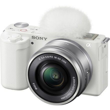 Sony ZV-E10 kit (16-50mm f/3.5-5.6) (fehér) (használt)